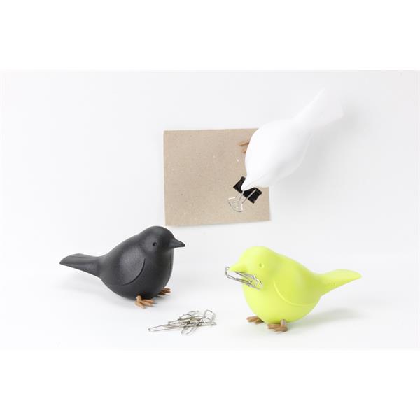 QL10230-WH  QL1348 Magnet, BIG BIRD, hvit Qualy